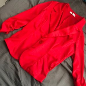 Brand new red blazer.